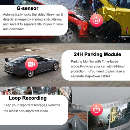 4K Dash Cam For Cars Front and Rear view camera for vehicle WiFi car camera Reverse image car accsesories Car DVR Dashcam