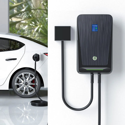 EV Charger Type 2 16A 3 Phase EVSE Wallbox Electric Car Charging Station with 6.1M Cable 11KW IEC 62196-2 for Benz for Audi